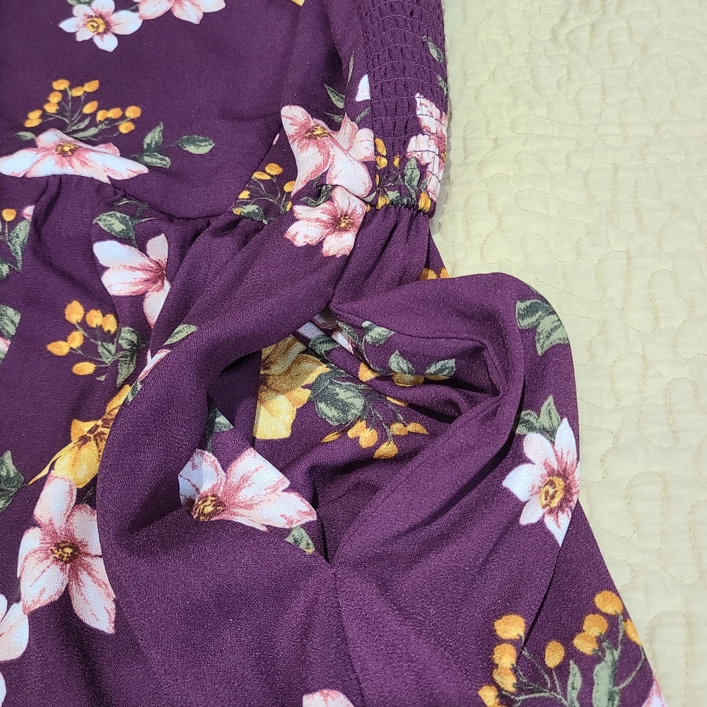 Xhilaration Floral pants jumpsuit size S - Picture 4 of 8